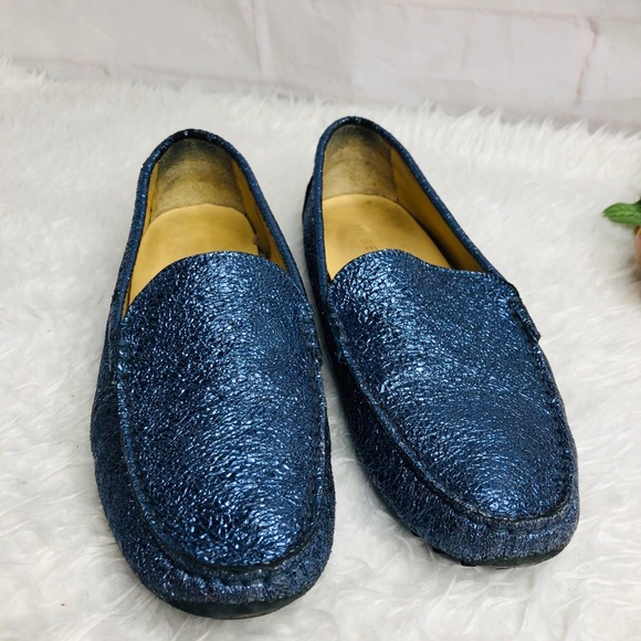 M. Gemi metallic leather woman  loafers size 41 - Picture 7 of 10
